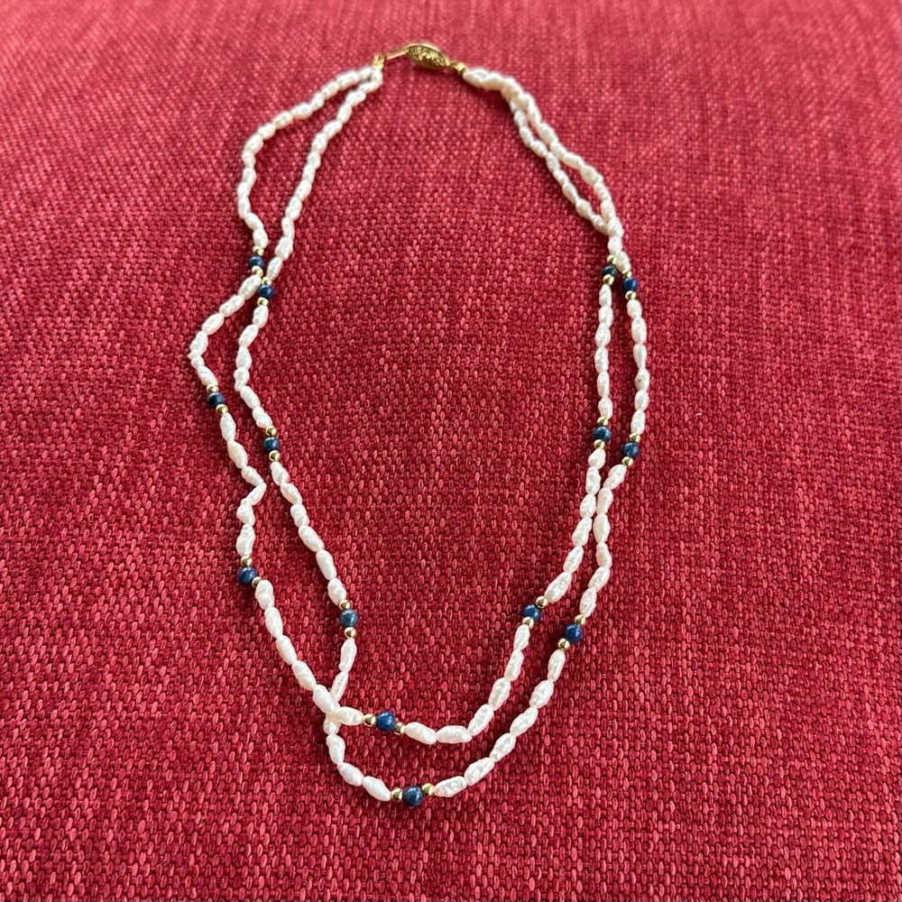 Vintage Rice Fresh Water Pearl Necklace